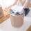 Decorative Grey Fabric Cube, Multi-Application Home Essentials Bin For Portable Organizer With Handles, Collapsible Waterproof Laundry Hamper And Larg 5