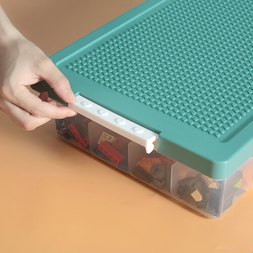 Creative Play Storage Container Modular Sorting Trays Stackable Toy Storage Boxes Transparent Plastic Containers For Crafts And Small Toys LEGO Compat 2