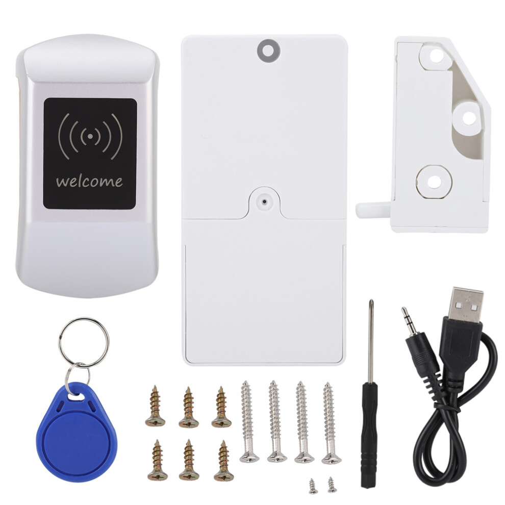 Elegant Locksmith, Hidden Diy Lock For Wooden Cabinets, Programmable Nfc Unlock, Low Power Alert, Versatile Usage In Diverse Settings 9554910084137