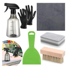 Gravestone Cleaning Kit 7 Piece NonAbrasive Brushes for Marble and Granite Tombstone Care