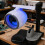 Small Aviation Design Desktop Fan with-Blue light model 7