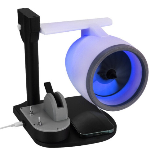 Ventilateur de bureau de conception-Modèle à lumière bleue