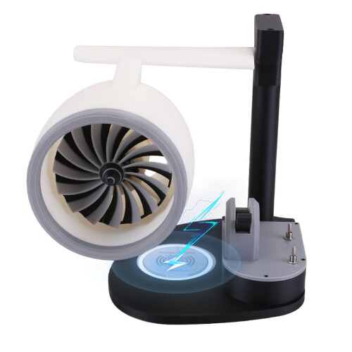 Ventilateur de bureau de conception-Modèle à lumière bleue 1
