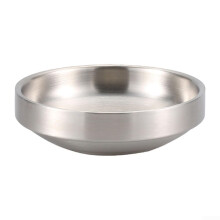 304 Stainless Steel Korean Rice Bowl AntiScald Design for Hot Food and Versatile Meal Use 11.5cm