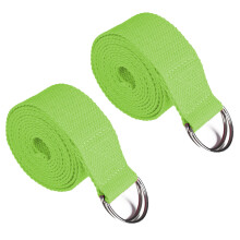 Verbessern Sie Ihre Flexibilität mit dem strapazierfähigen Yogagurt aus Baumwollmaterial. Verstellbare Gurte sorgen für mehr Komfort bei