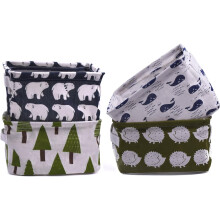 Organizatoare de cutii pliabile, durabile, non-toxice, din pânză, pentru depozitarea materialelor textile din decorul casei, rezistente la apă și