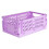 Foldable Storage Basket for Home Organization, Collapsible Plastic Crate with Sturdy Handle for Kitchen Bedroom Office Use, Space Saving Mini Bin for 1