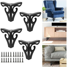 Innovatives, hohles Design, kunstvolle Sofabeine aus Metall mit Gummipads zum Schutz des Bodens vor Kratzern, leicht zu reinigen und zu pflegen für