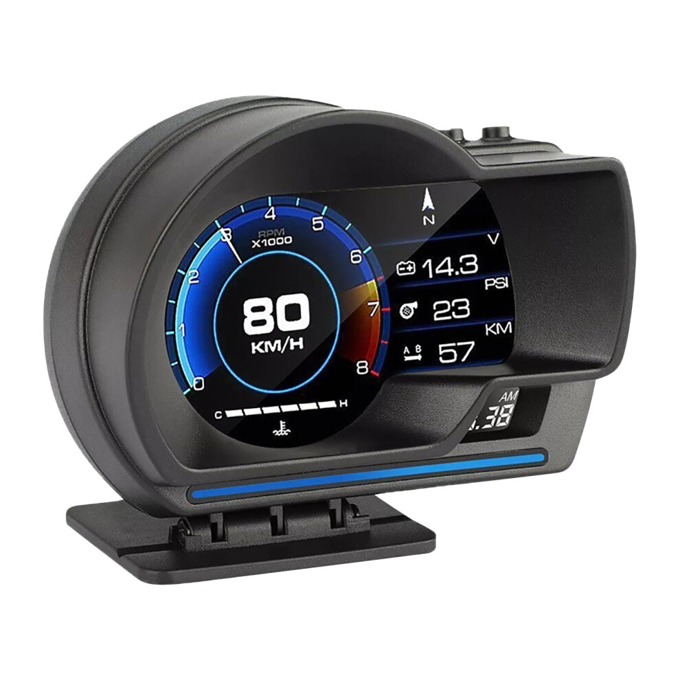 Obd2 Hud Display With Realtime Vehicle Data, Digital Speedometer, Automatic Brightness, Alerts 9119770408372