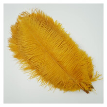10 Pcs Golden Ostrich Feathers 3035cm for Wedding Centerpieces, Party Crafts, Carnival Decorations