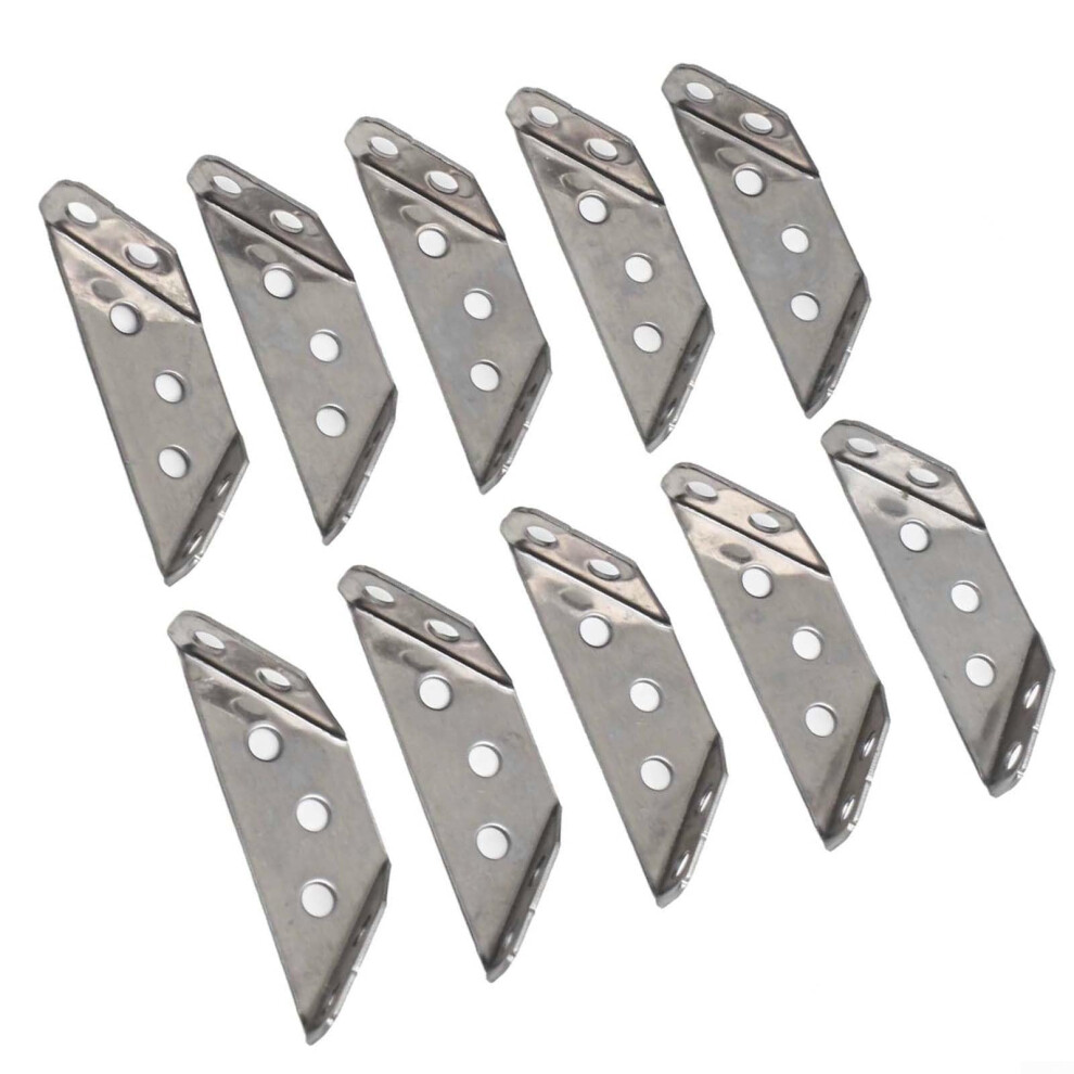 10 Pack 60Mm Stainless Steel Corner Brackets For Secure Joint Support, Heavy Duty Angle Braces For Shelves And Cabinets 9119770408389