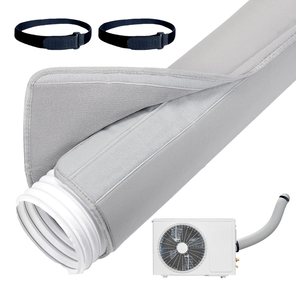 Portable Ac Hose Insulation Cover With Adjustable Strap, Triplelayer Waterproof Sleeve For Energy Saving 9339159852262
