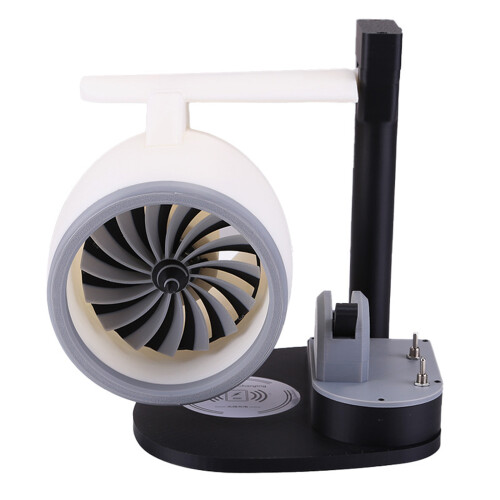 Kreativer Desktop-USB-Luftfahrtmotorventilator-Blaulichtmodell 2