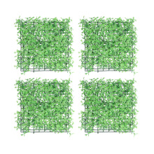 Painéis de cerca viva artificial duráveis, resistentes aos raios UV, em polietileno, para decoração de interiores e exteriores. Fácil