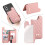 Modern Flip Top Smartphone Card Case Includes Build In-Beige 3