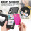 Modern Flip Top Smartphone Card Case Includes Build In-Beige 5