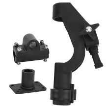 Porta canna da pesca per ponte laterale della barca, design stabile e innovativo, denti in alluminio robusti, montaggio universale, porta canna da