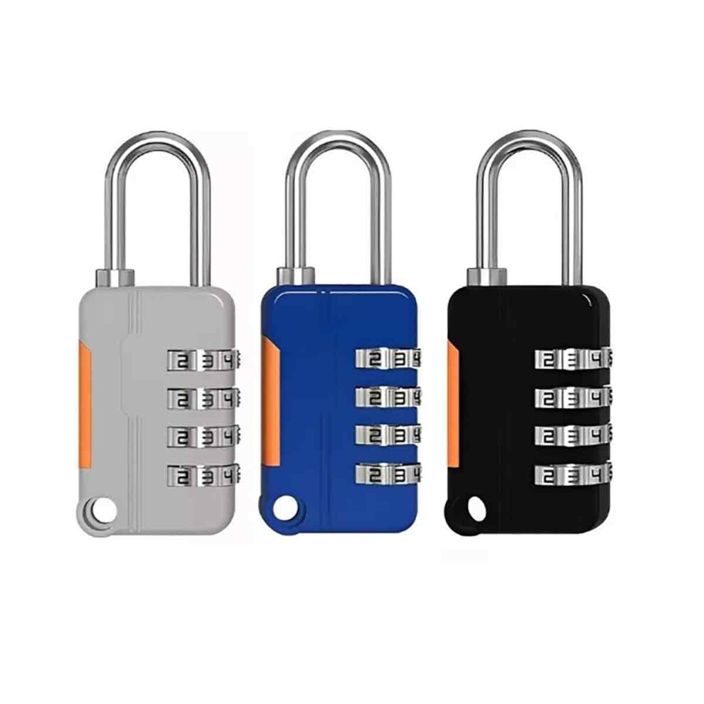 High Security 10000 Combinations 4 Digit Combination Padlock Weatherproof Rustproof Lock Resettable Combo Locks Durable Zinc Alloy Body For Fences Cas 9554910084700