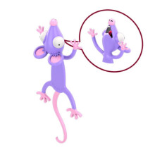 Semn de carte cu desene animate 3D, design ciudat și distractiv, ușor, din plastic, pentru iubitorii de lectură, mini și drăguț, impermeabil,