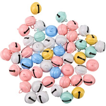 Clochettes métalliques au son cristallin pour la création de bijoux, clochettes anti-oxydation, clochettes colorées pour loisirs créatifs, lot de
