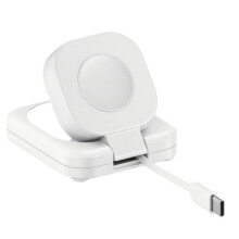 Retractable Cord Wireless Charging Station for Watch-White