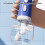 Distributeur ergonomique de mousse de bain pour animaux de-Bleu 6