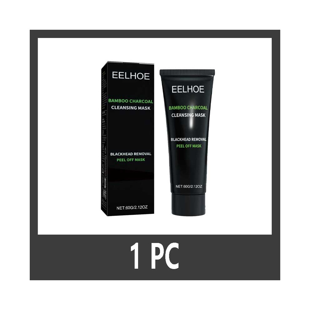 Cream (1Pcs) Bamboo Charcoal Tear-Off Mask Blackhead Remover Deep Cleanig Purifying Shrink Pores Exfoliator Peel Mud Mask Skin