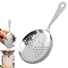 Stainless Steel Cocktail Strainer for Bartending and Mixing Drinks with Fast Ice Separation
