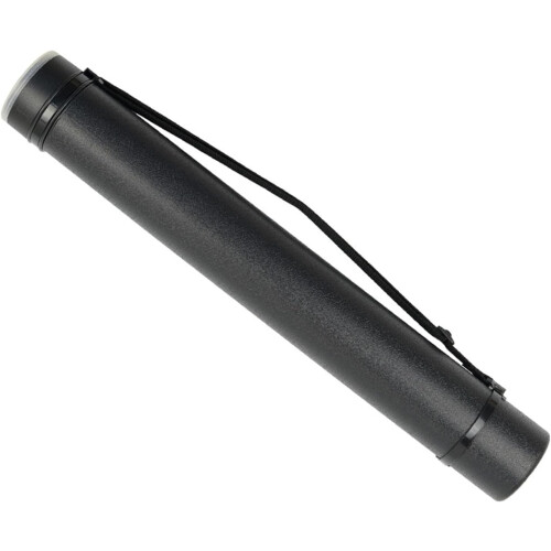 Extendable Poster Tube with Strap for Artwork, Documents and Blueprint Storage, Black 1