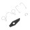 677 15741 01 Starterklinke, ABS-Eisen, 10