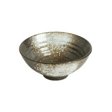 Ceramic Rice Bowl 5 Inch Glazed White Japanese Dinnerware Microwave Dishwasher Safe