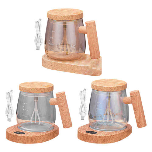 Rechargeable Electric Stirring Mugs Feature-champagne gold 1