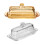 Multipurpose Glass Butter Container Elegant-Transparent color 2