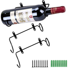 Decor elegant pentru vin care completează orice interior, suport de vin de perete care economisește spațiu, cu design personalizat de artă