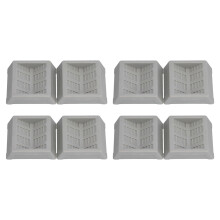 Elevadores de cama reforçados, antiderrapantes, para móveis, com design ergonômico e protetores de piso de borracha para camas, cadeiras de