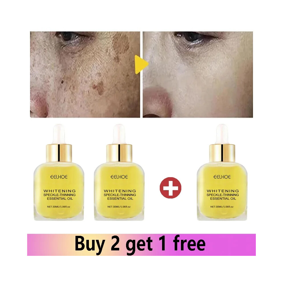 Dark (3 Pcs) Vitamin C Whitening Freckles Serum Remove Spots Freckles Fade Melanin Nicotinamide Essence Brighten Moisturizing