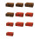 Houten display-opbergdoos, sieradencontainer voor- Middel rood 2