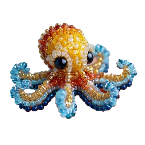 Ocean Animal Beadwork Craft Set With Detailed-Octopus A