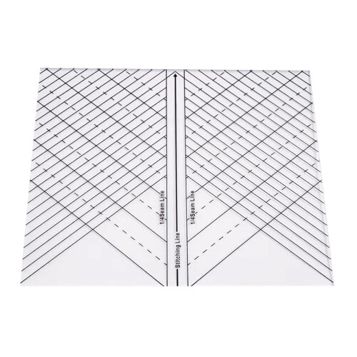 Quilting Ruler Acrylic Patchwork Curve Template 1/4 Inch Seam for Sewing Machine Accurate Align 1