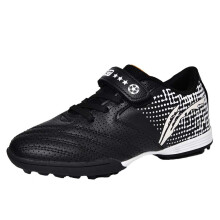 Kids Boys Football Soccer Shoes Outdoor Training Sneakers for Teen Athletes Black 2.5 UK