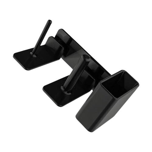 Slush Machine Cup Holder Side Mounted Drinkware Storage Rack with Quick Access Slots for Lids and Straws