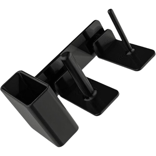 Slush Machine Cup Holder Side Mounted Drinkware Storage Rack with Quick Access Slots for Lids and Straws 2