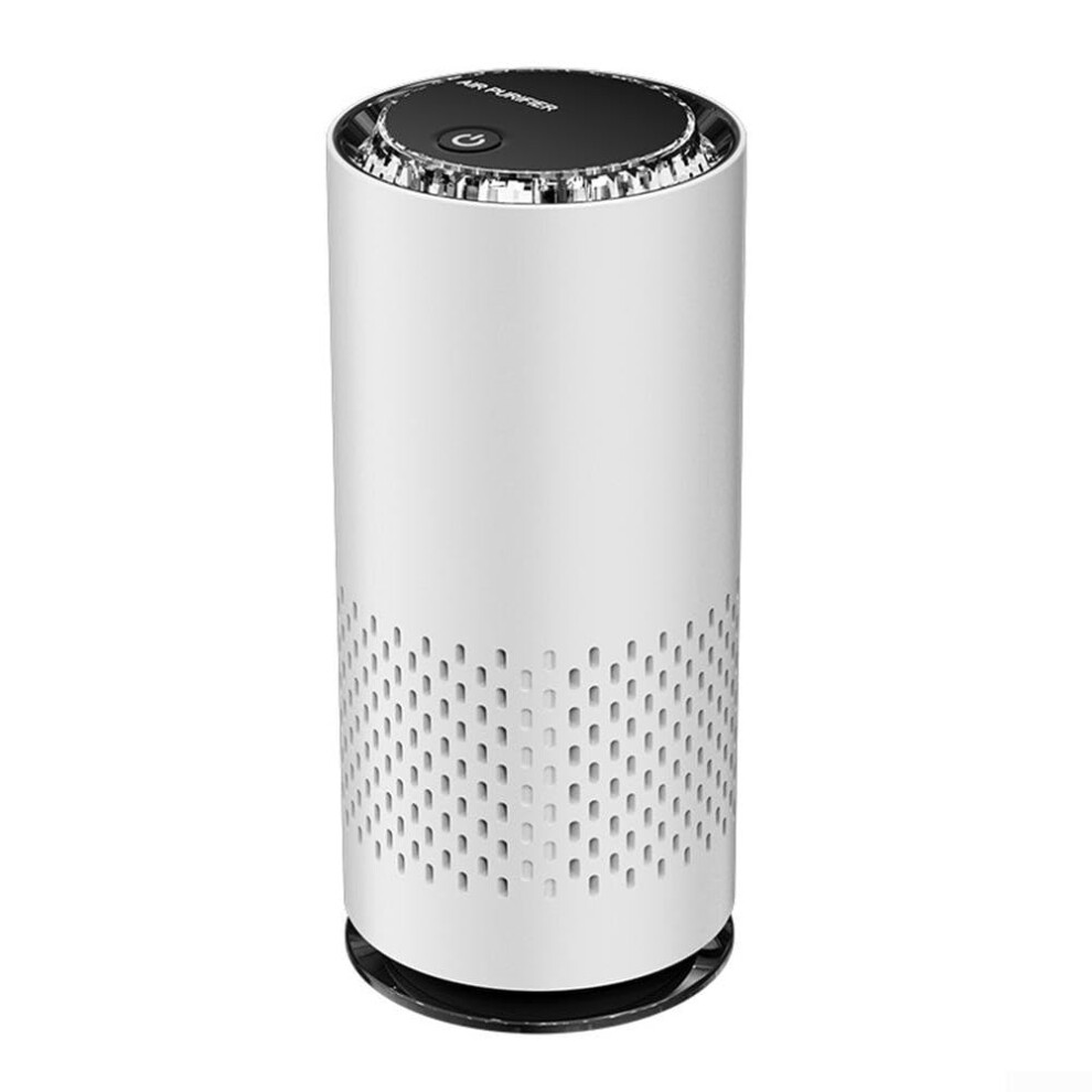 Car Air Purifier With Hepa Filter, Advanced Anion And Fourlayer Filtration, White 9119770409935