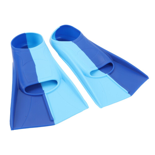 2 Stück Schwimmflossen 2 Farben Blau Silikon 1