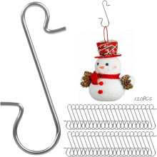 Genanvendelige S-formede kroge, fremstillet af holdbart rustfrit stål, designet til at komplementere enhver juledekoration, nem installation og
