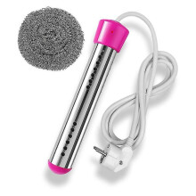 Immersion Water Heater, Stainless Steel Protective Cover, Anti Dry Run Function, Fast Heating Copper Wire for Bathtub, Foot Tub, and More (Approximate