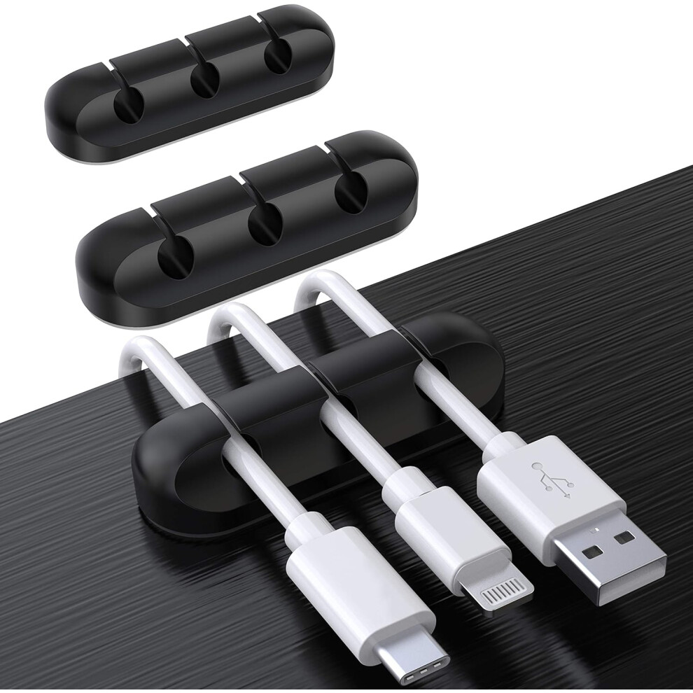 Cable Organizer Clips, Robust Silicon Material, Self Adhesive Cable Management, Non-Toxic Material, Wide Applications, For Car And Desk, Home And Offi 9466005008235