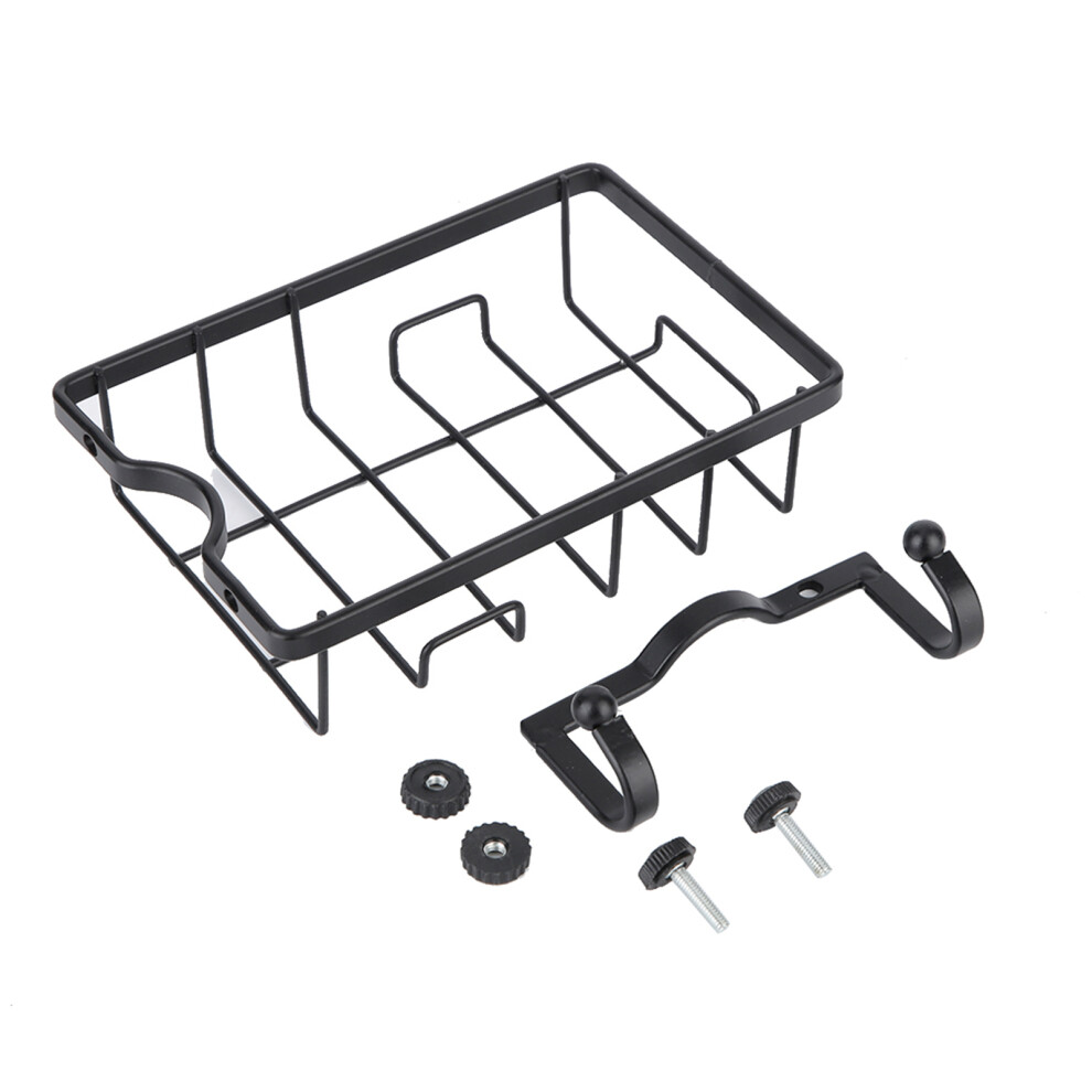 Faucet-Mounted Sink Organizer, Kitchen Sink Caddy Space Aluminum Rustproof Sponge Holder, Drip Tray Drainage System For Quick Drying, Faucet Mountable 9466005537780
