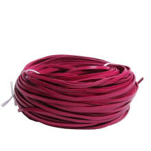 Colorful Leather Cord 1m 5mm Flat Strap for DIY Jewelry Making Chokers Bracelets Rose Red