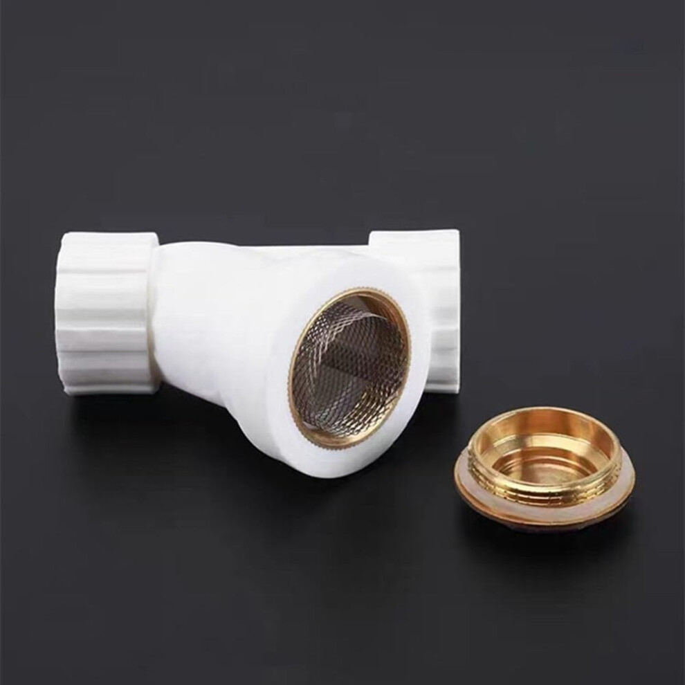 Ppr Y Type Water Filter With Doublelayer Stainless Steel Mesh, Leakresistant Hot Melt Pipe Fitting, White Ï20 9323874637457